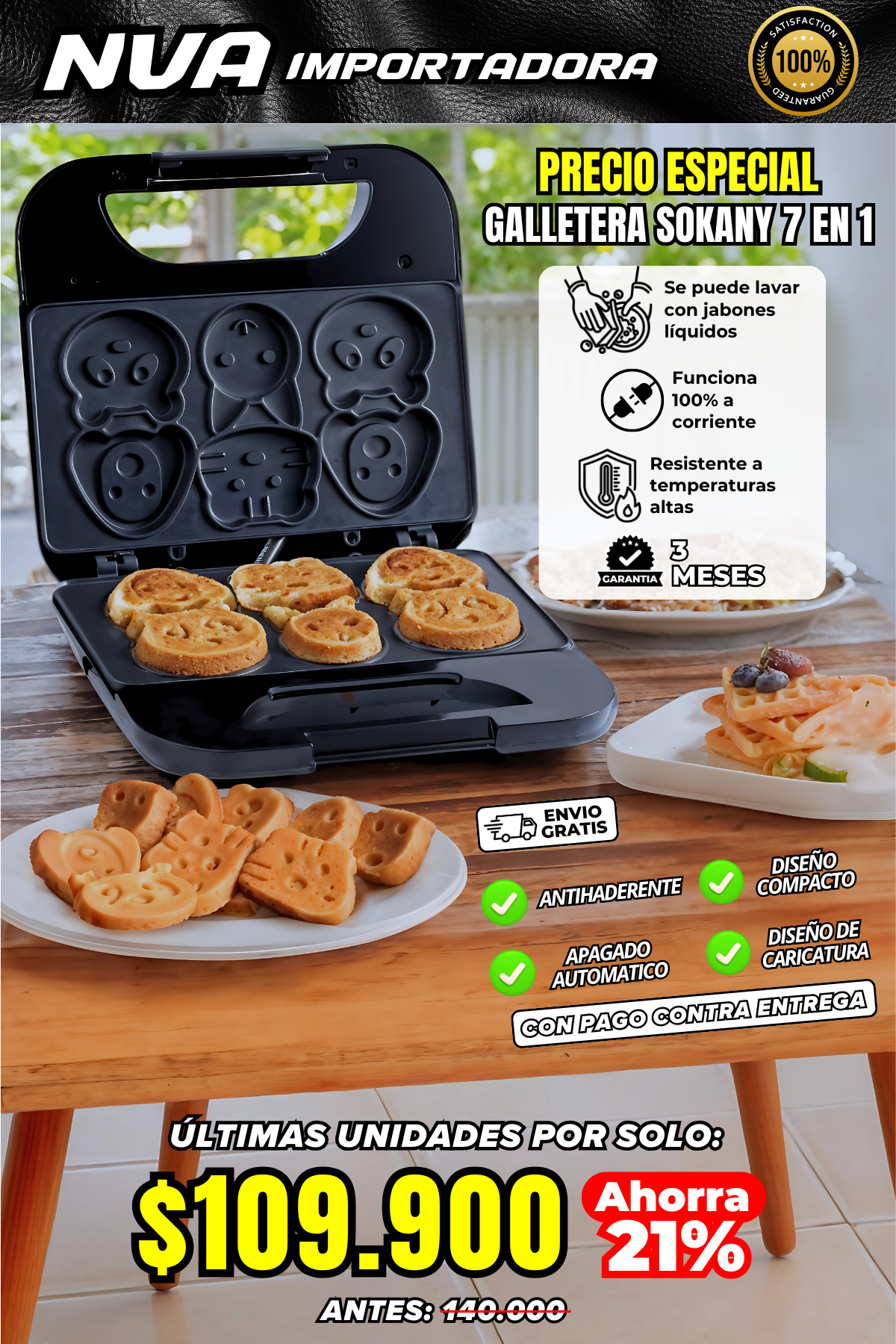 MAQUINA DE HORNEAR GALLETAS SOKANY