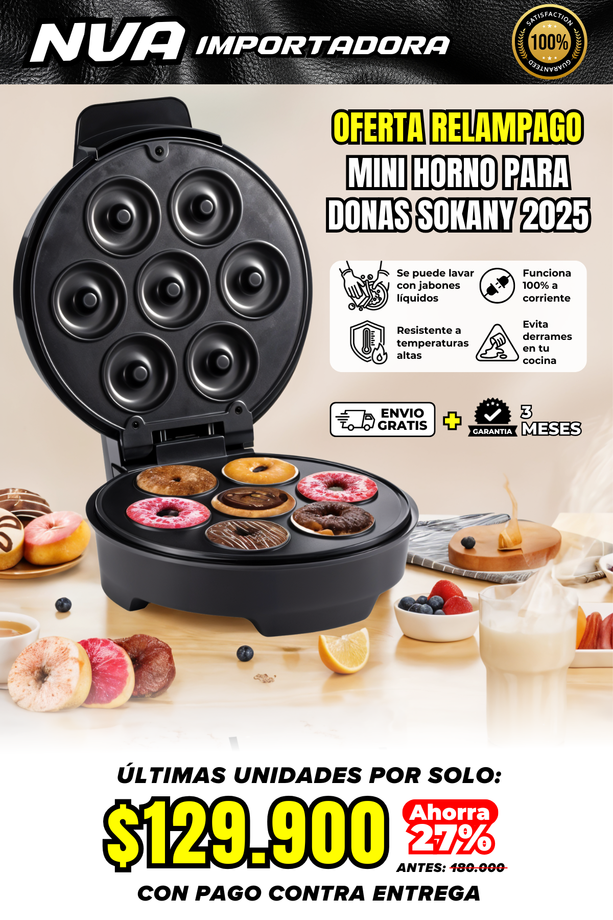 MINI HORNO DE DONAS SOKANY 2025