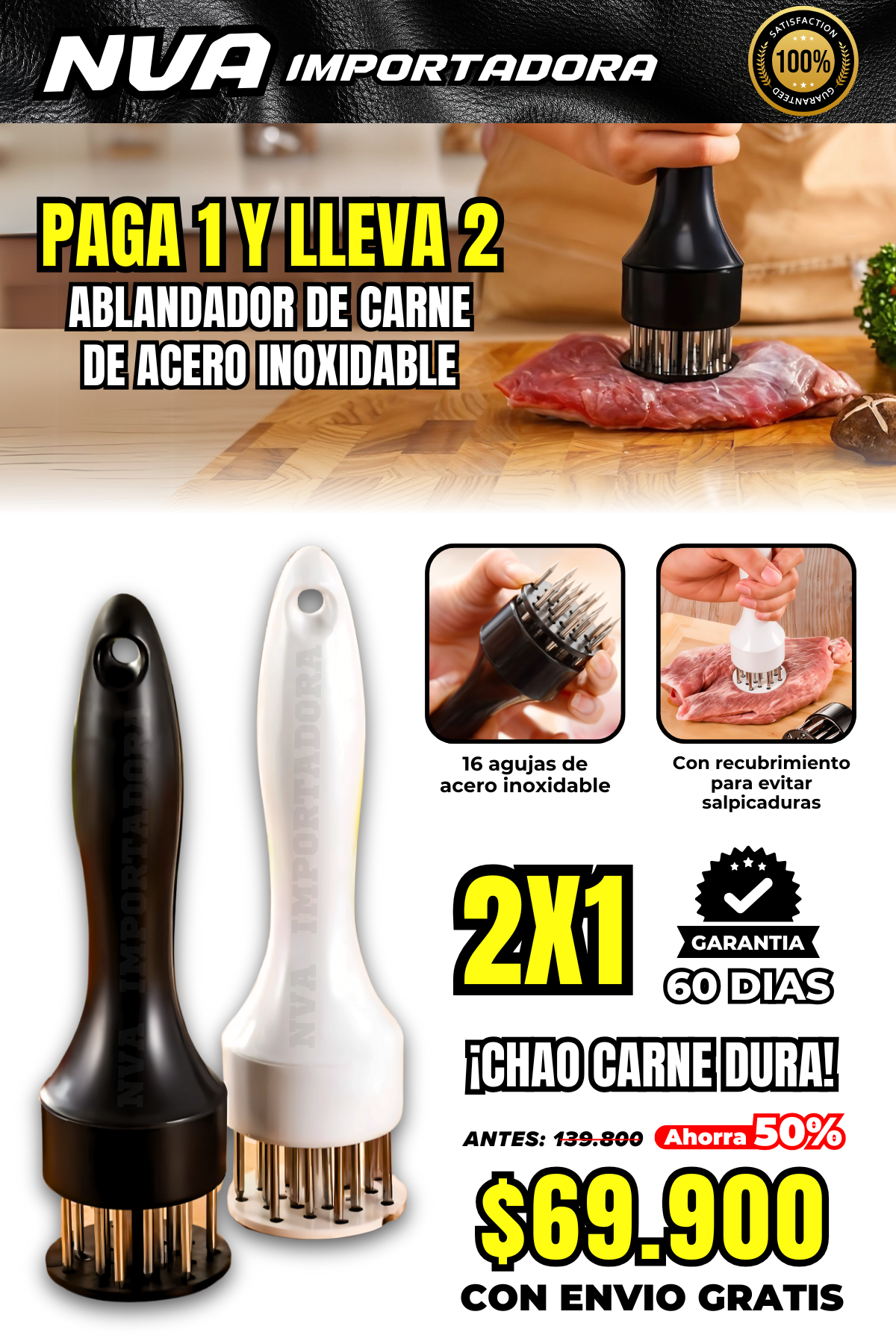 OFERTA 2X1 DE ABLANDA CARNE