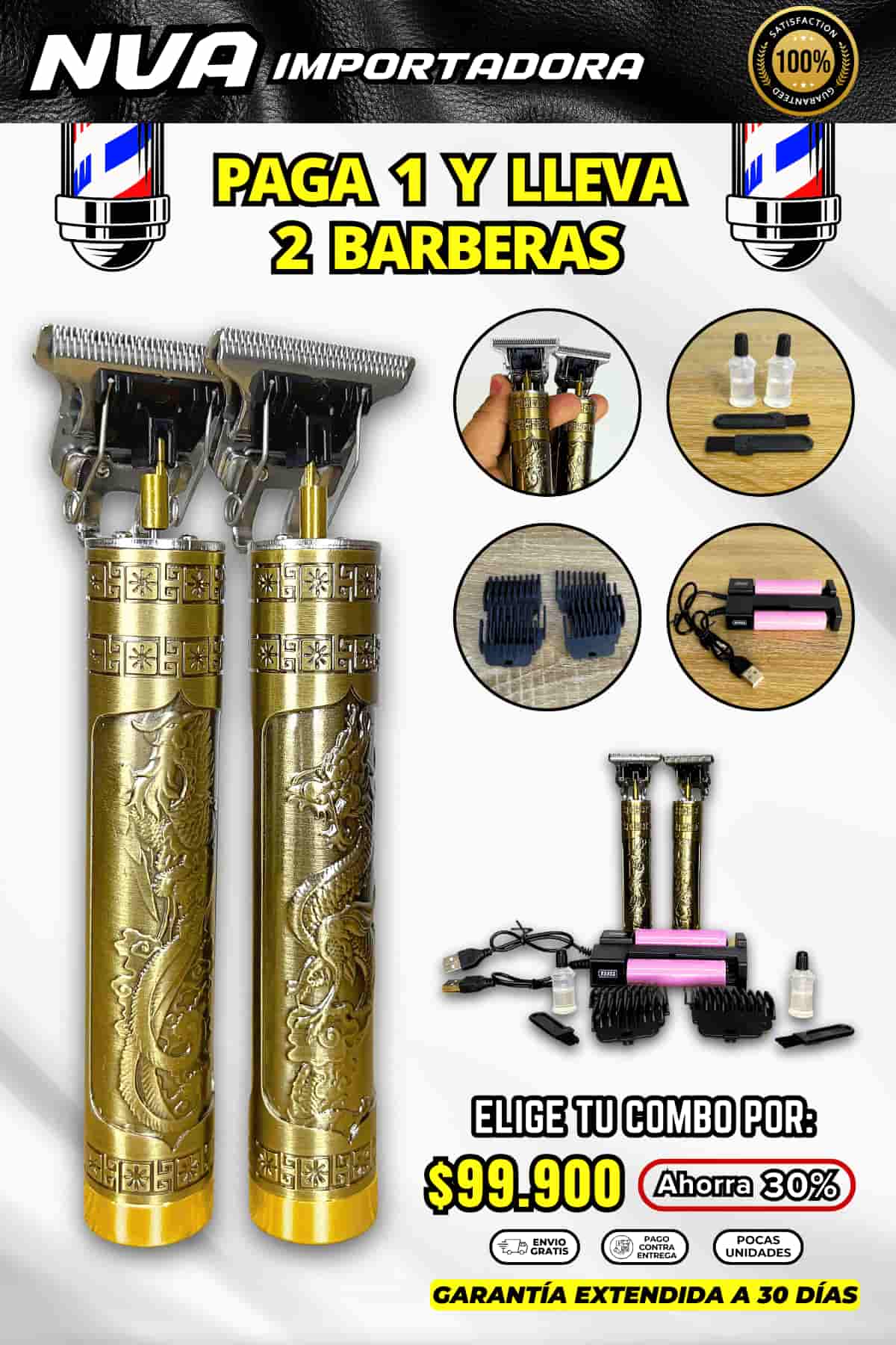 PAGA 1 Y LLEVA 2 BARBERAS WS T99