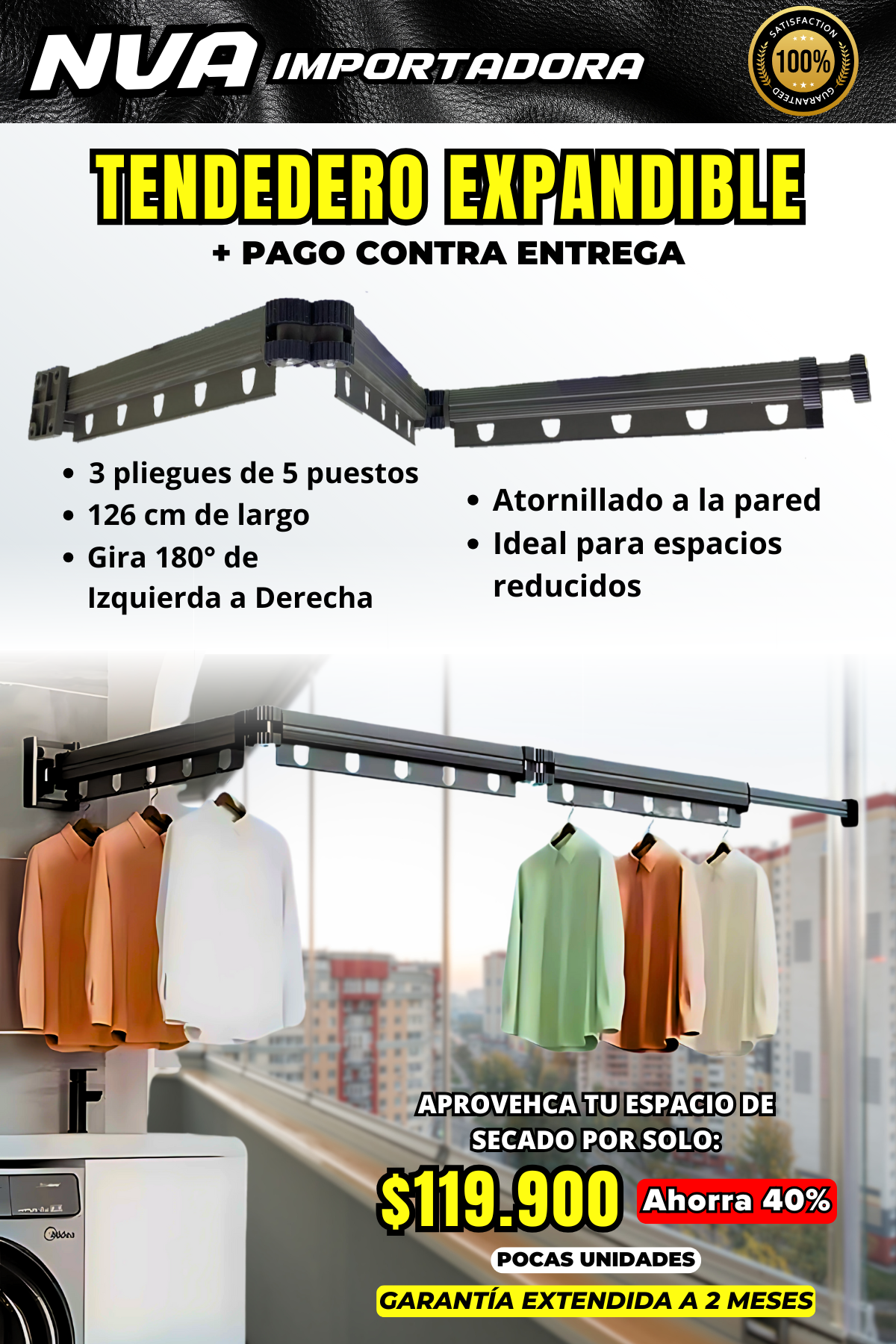 TENDEDERO EXPANDIBLE ¡OFERTA ESPECIAL!