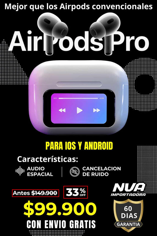SUPER PROMO DE AURICULARES INALAMBRICOS CON PANTALLA