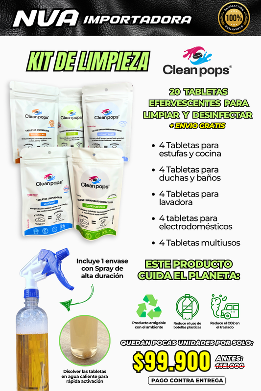 KIT DE LIMPIEZA CLEAN POPS