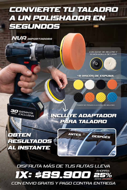 KIT DE POLISHADO PARA TALADRO
