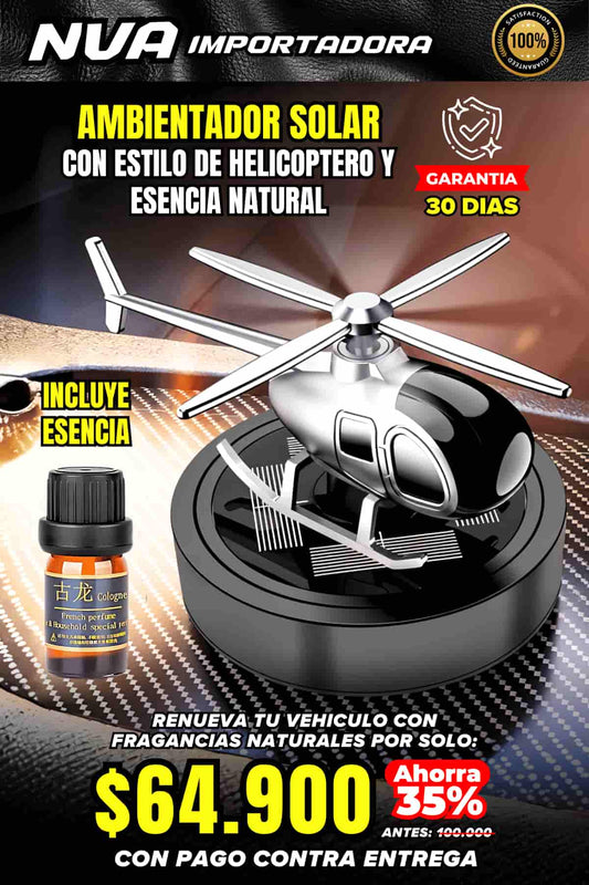 OFERTA DE AMBIENTADOR SOLAR TIPO HELICOPTERO
