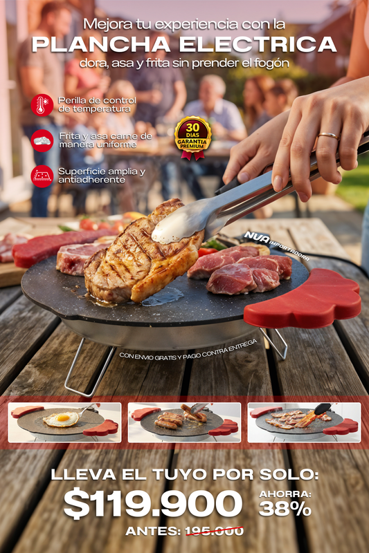 PLANCHA ELECTRICA ¡CON ENVIO GRATIS!