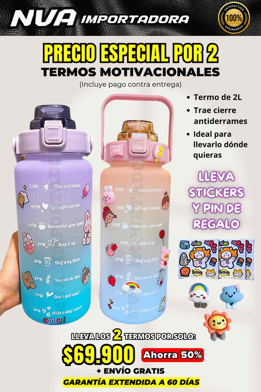 TERMOS MOTIVACIONALES PRECIO ESPECIAL x 2